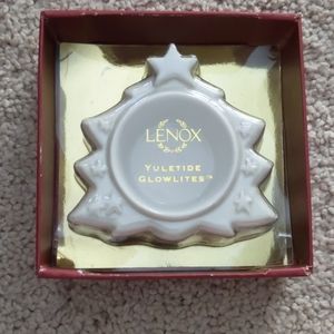 Lennox Yuletide glow tree tea light holder